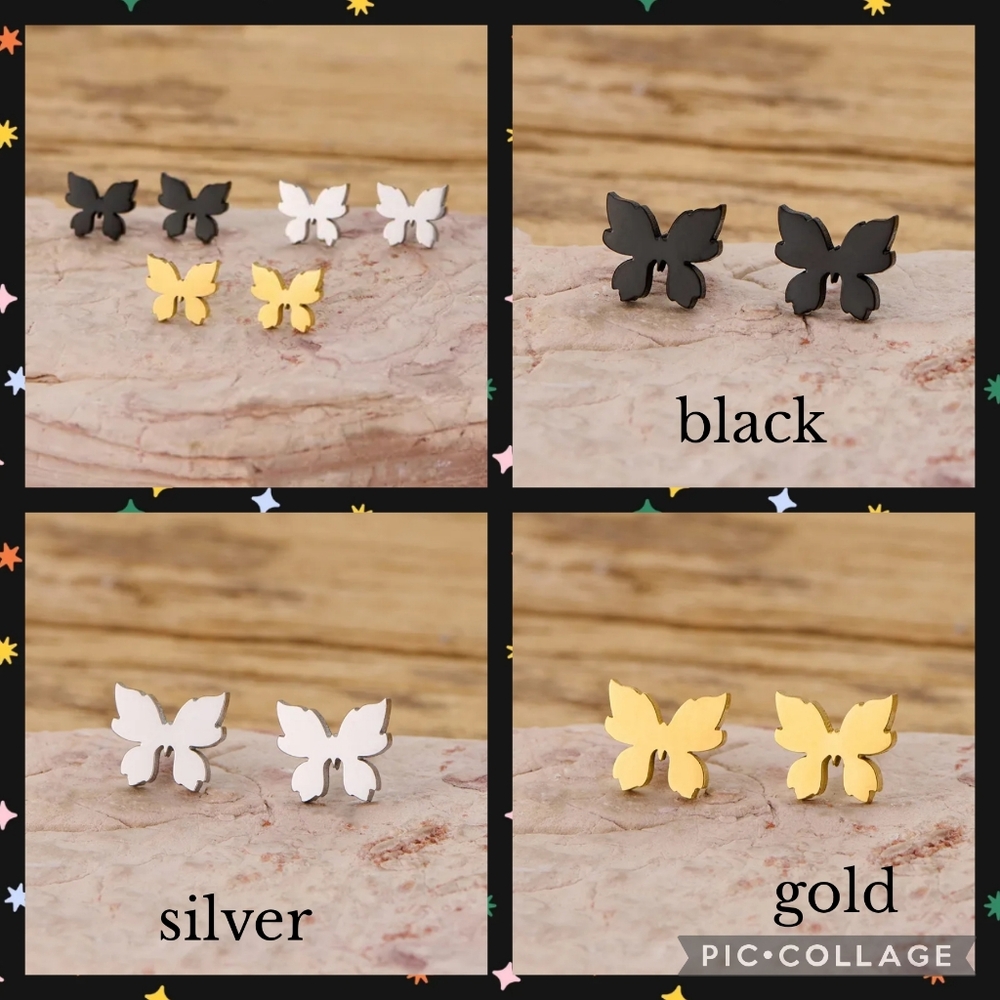 Butterfly Earrings Set